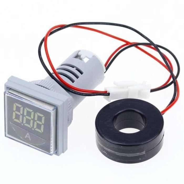 Affichage Led Rouge Voltmètre Ampèremètre Numérique Keenso 12-24V - Affichage Rouge LED - 0-15A - Pour Voiture Moto Bateau Ampèremètre Numérique 15A