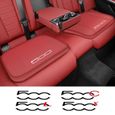 Pour Fiat 500-Noir - Coussin de siège de voiture - Juste de coussin de siège de voiture en cuir, Protection e-1