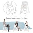 Chaise haute évolutive en bois - ROBA - Sit Up III - Réglable en hauteur - Noir-1