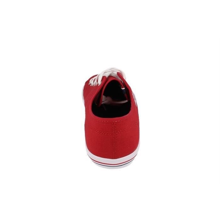 LE COQ SPORTIF Baskets Toile Grandville Femme Rouge Cdiscount Sport
