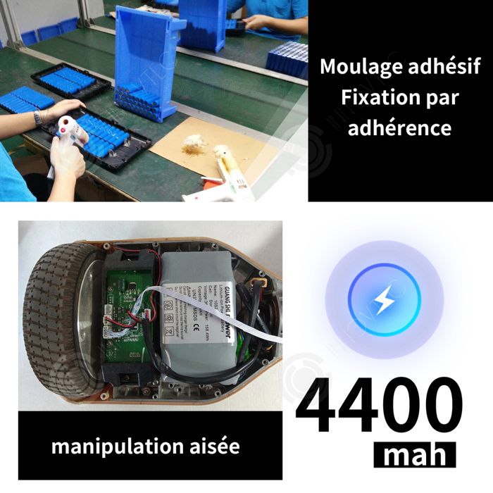 Batterie De Rechange 36 V 4400 MAh Au Lithium Pour Hoverboard, Vélo