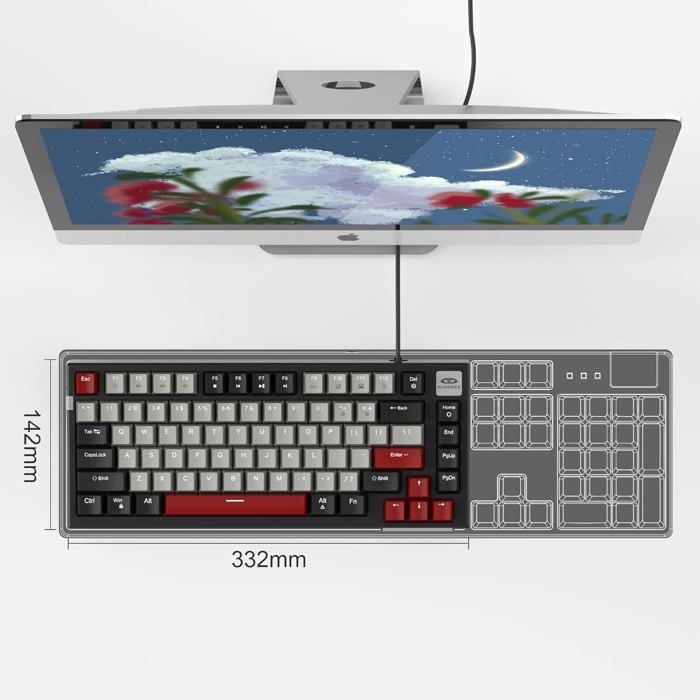 Mini Clavier De Jeu Mécanique Sans Fil Rétroéclairé Bluetooth Cherry MX RGB Red 60 % K70 De Corsair - Anglais | Best Buy Canada