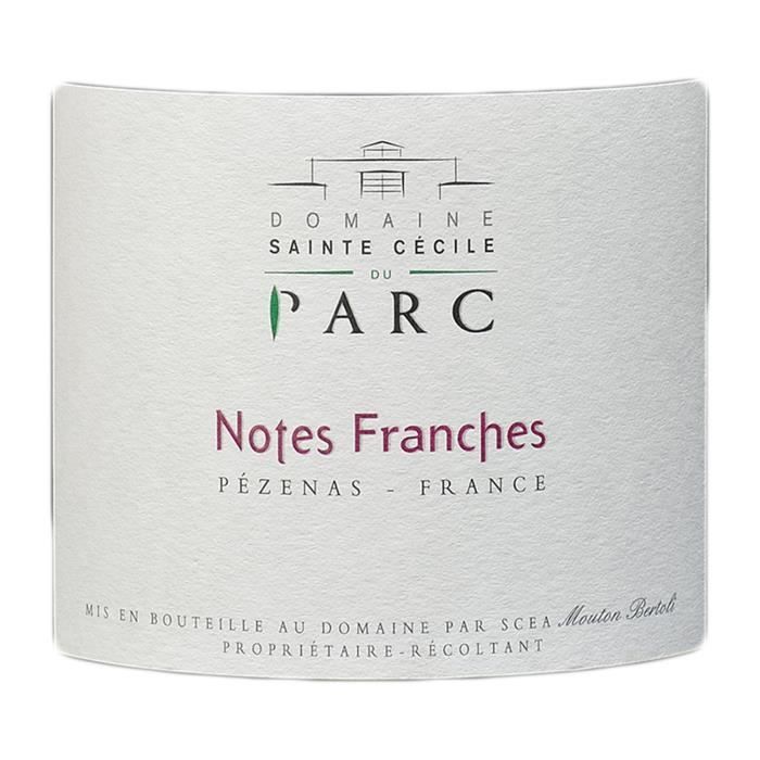 Pays d'Hérault Pays de Caux Notes Franches Rouge 2015 Lot de 12x75cl