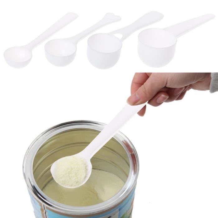 Set De 4 Cuillères Doseuses Transparentes Avec Graduation 2g, 3g, 4g - Pour Protéines, Café, Pâtisserie