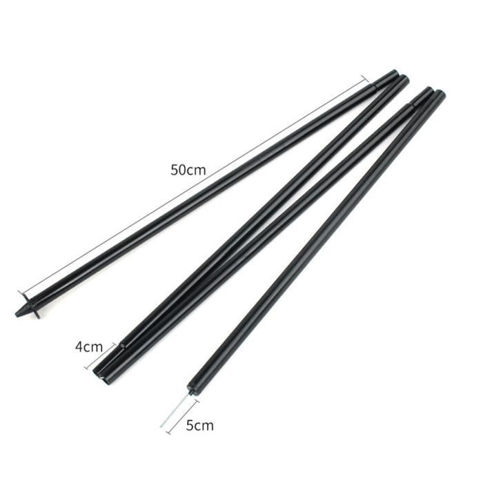 Barres De Support Fibre De Verre 1,4 M - Kit Poteaux Tente Pliables Légers Et Robustes