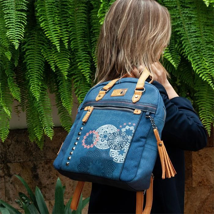 Sac A Dos Femme Elegant Sac A Dos Femme Chic Sac A Dos Femme Multipoches Sac A Dos 310524 Bleu