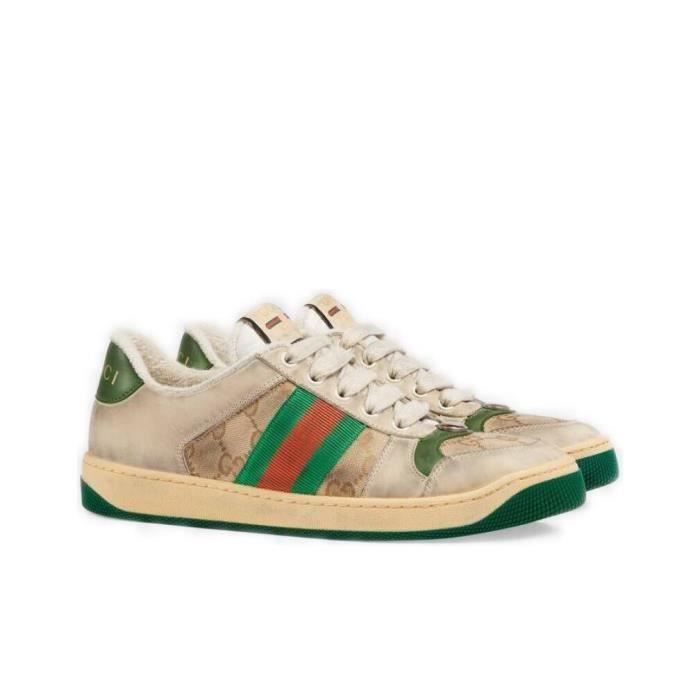 Gucci Femme Homme Chaussur Sneakers Pas Cher marron Couleurs