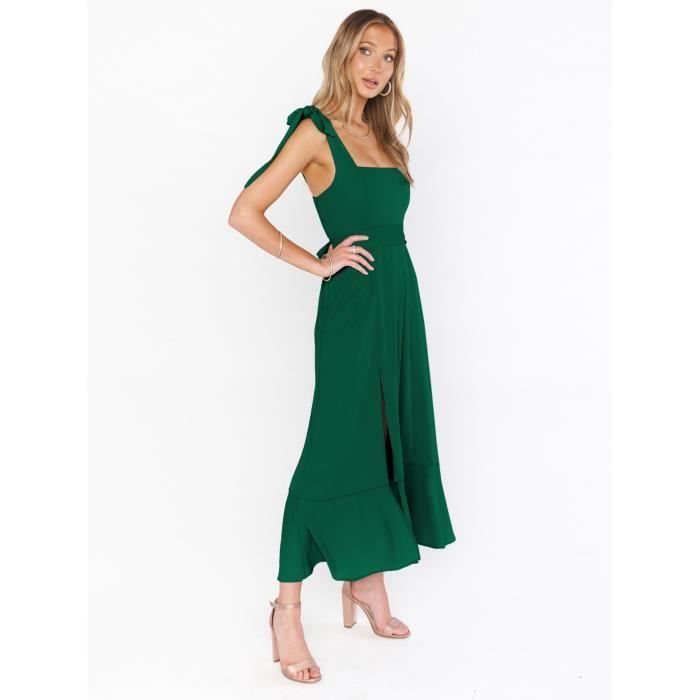 Robe cocktail vert foncé online