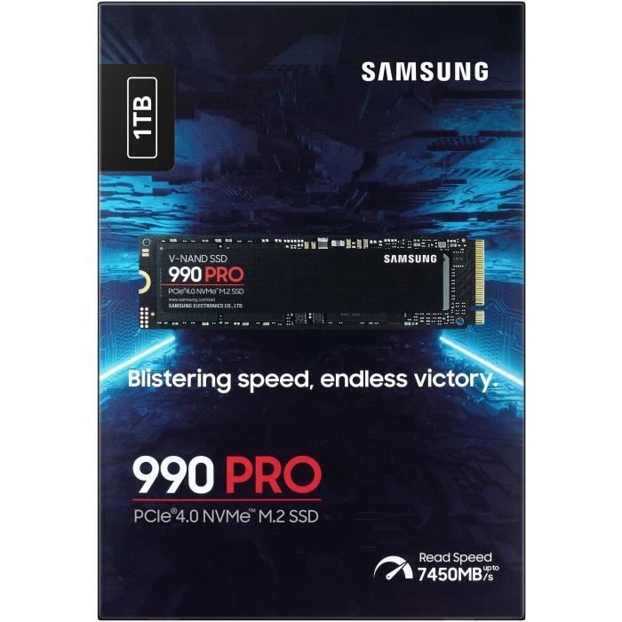 SAMSUNG SSD 990 PRO 1To M.2 NVMe PCIe 4.0 BE (P)