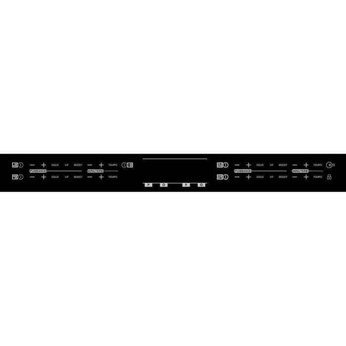 Plaque Induction SAUTER SPI4664B - 4 Foyers, 7200W, Encastrement 56x49cm - Fabriqué En France