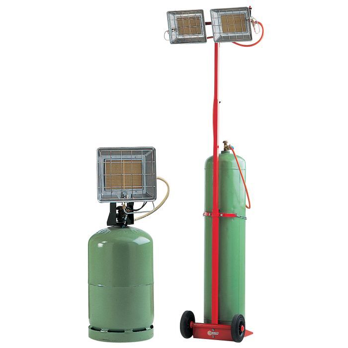 Chauffage radiant gaz mobile SOVELOR SOLOR 4200 SA - Gris - 50m2