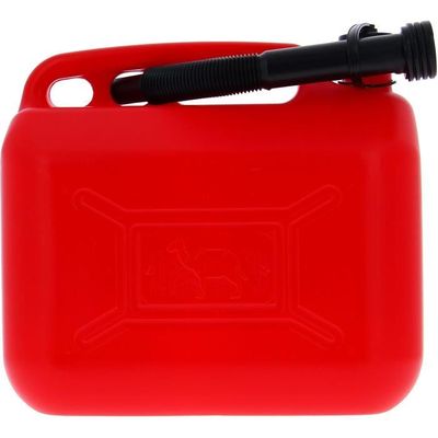 Jerrican Carburant XL Tech 10L - Homologué, Rouge, Avec Bec Verseur - Pour Essence, Diesel