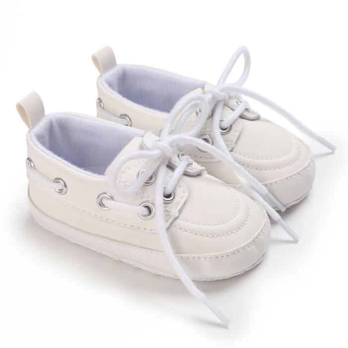 Couleur D52 Blanc taille 7 12 mois Chaussures pour nouveau ne garcon et fille baskets de Sport classiques e Cdiscount