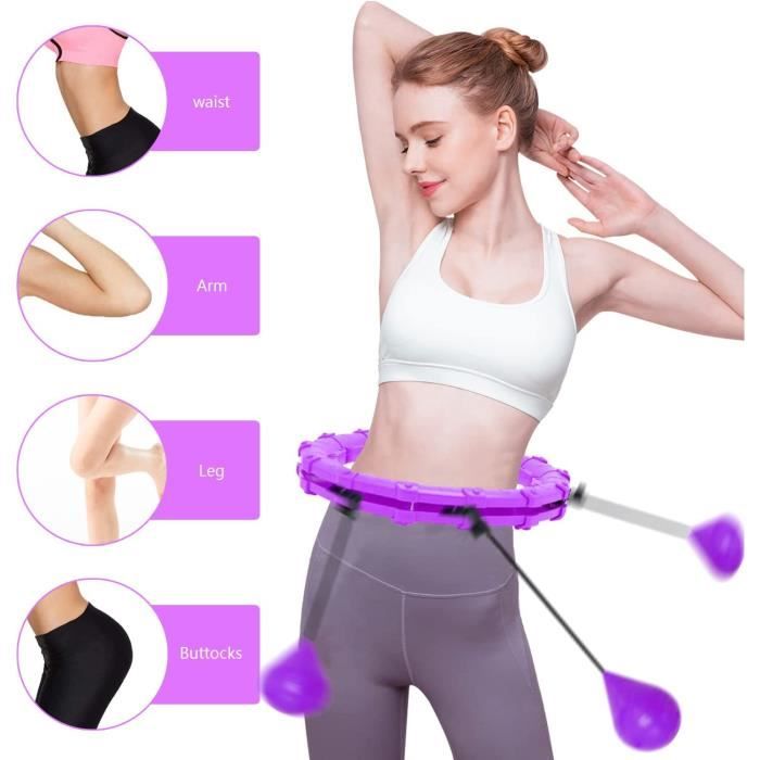 Acheter 24 nœuds fitness beauté formation poids réduisant minceur cercle Hula  Hoop