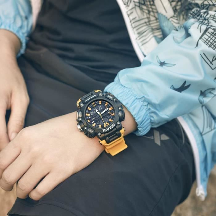 Montre Homme Sport Numérique Hommes Montres Reloj Hombre Deux Temps Chrono  Réveil Horloge Mode MONTRE OUTDOOR - MONTRE MARINE , - Achat/vente montre -  Cdiscount