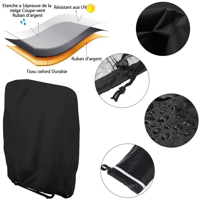 Lot De 2 Housses De Protection Pour Chaises Pliantes – Imperméables, Anti-UV, Anti-poussière (jardin, Camping)