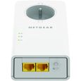 NETGEAR PLP2000-100FRS Pack de 2 prises CPL 2000 Mbps avec Prise filtrée et 2 Ports Ethernet, Compatibles avec tous les Anciens M-3