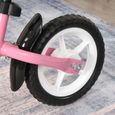 HOMCOM Draisienne enfant vélo sans pédales pour enfants de 3 à 6 ans selle hauteur réglable 35 Kg Max. structure en métal-3