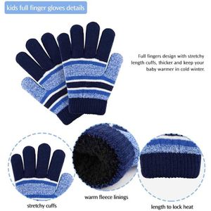 Ensemble de 3 pièces pour enfants avec bonnet, écharpe, gants