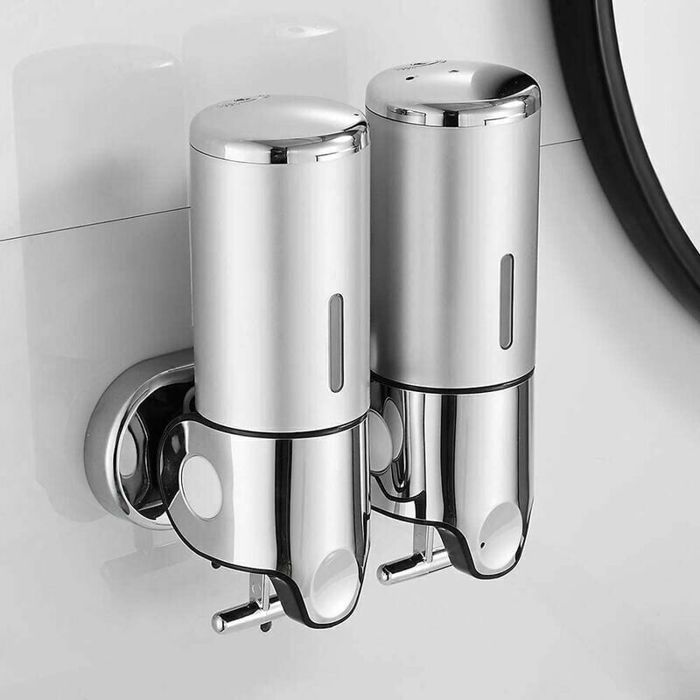 Distributeur De Savon Mural Manuel, Compatible Avec Shampoing, Gel Douche Et Liquide Vaisselle 500 Ml Dore 98880422 Distributeur De Savon Mural Manuel, Compatible Avec Shampoing, Gel Douche Et Liquide Vaisselle 500 Ml Dore 98880422