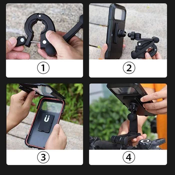Support de Téléphone pour Moto avec Installation Rapide Support de Téléphone pour Moto avec Installation Rapide