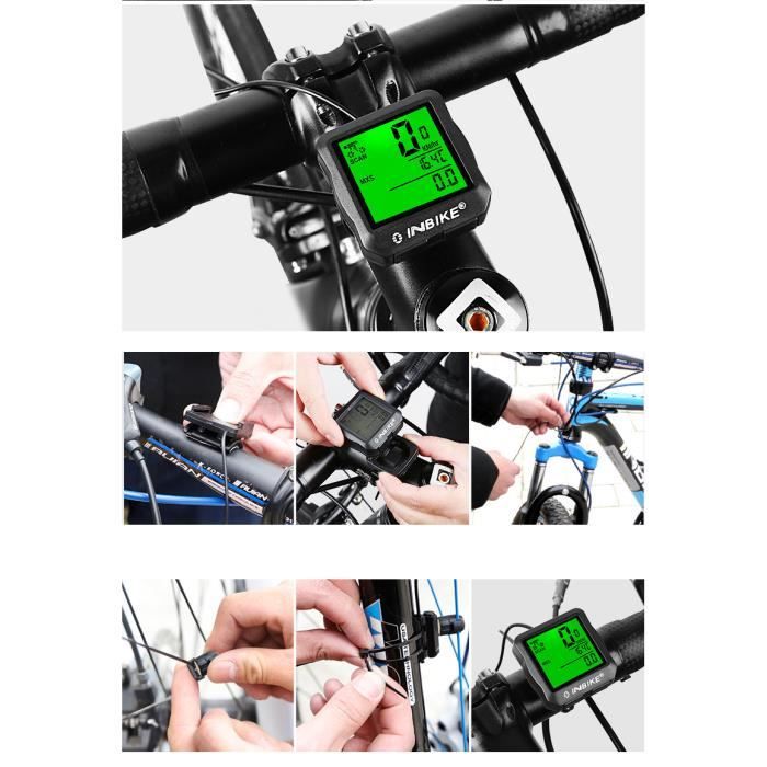 Compteur de vélo mécanique à câble