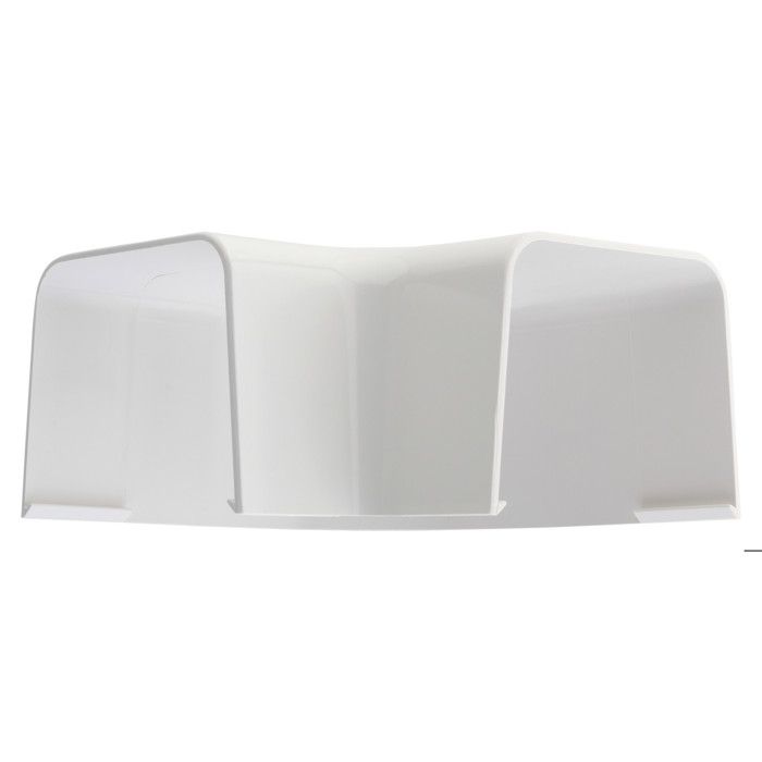 Angle Plat 90° Blanc RAL 9001 Pour Goulotte Climatisation 80x60mm - Zenitech IP40 IK08