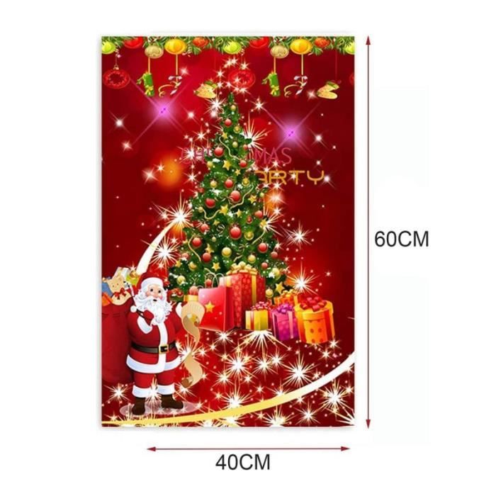 Tapis De Noël Lavable 140x200 Cm – Motifs Cloche, Flocon, élan – Dos Antidérapant – Polyester, Adapté Enfants Et Animaux