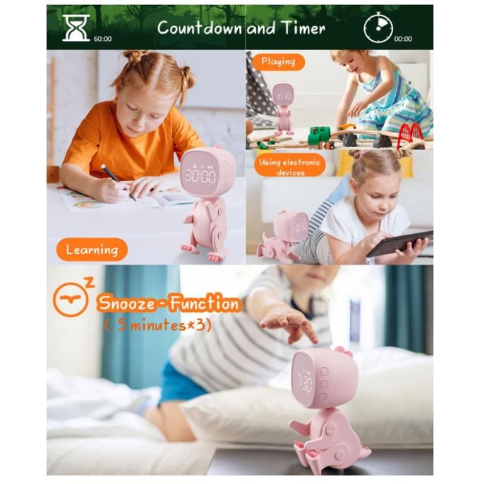 Réveil Pour Enfant « Happy Dino » Sans Tic-Tac - Marque - Modèle