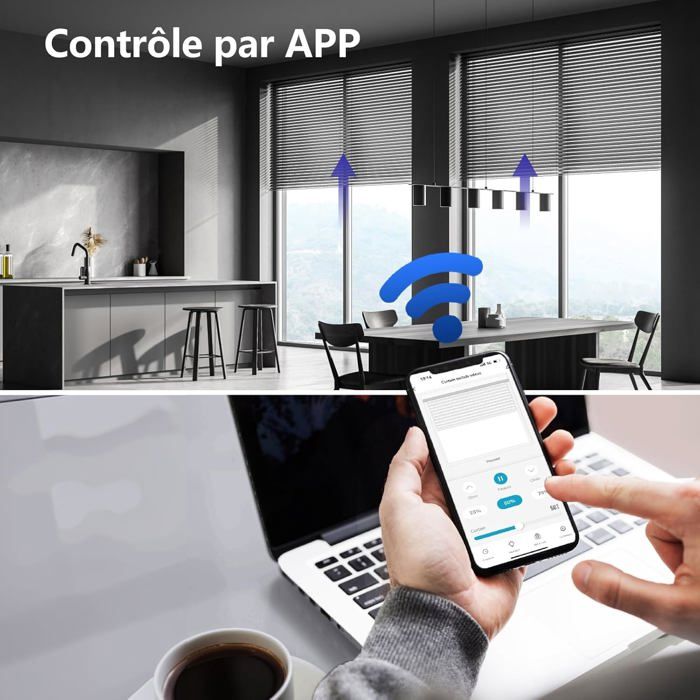 Interrupteur Volet Roulant Connecté 6 Pack 80x80 mm Tactile Compatible — free download