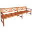 Banc De Jardin En Bois D Acacia Massif 240 X 56 X 90 Cm Marron