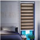 MADECOSTORE Store Enrouleur Jour Nuit Voile Tamisant - Chocolat - L94 x H220cm