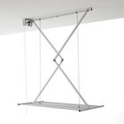 Étendoir de Plafond, séchoir Vertical Rétractable et Repliable en Aluminium et Acier, Foxydry Mini 120