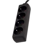 CHACON Bloc multiprise 4 prises 16A 1,5m noir