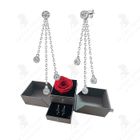 LE COIN COQUIN LCC® S925 Boucles d'oreilles en argent sterling Longueur 52.1mm Diamants moissanite de couleur D Haute couture Pampilles spirituel