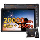 Oukitel RT6 Robuste Tablette Tactile 8Go + 256Go 10.1" Écran Batterie 20000mAh Android 13 Octa Core Double SIM 4G - Orange