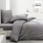 TODAY Housse de couette Maison Lefebvre HC Macrame Coton Percale 220x240 cm + 2 TO 63x63