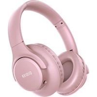 Casque Bluetooth sur l'oreille KVIDIO - Blanc - Jack 3,5 mm - Sans fil
