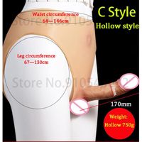 C style Hollow dildo - Sangle Souple Sur Gode Femme Pantalon De Pénis Lesbien Masturbateurs Silicone Réaliste