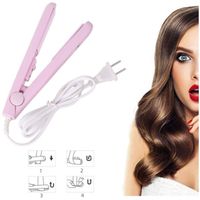 Mini Fer  Lisser Portable Lisseur Cheveux Vapeur lectrique LED Temprature Contrle Cadeaux pour Fille lisseur professionnel