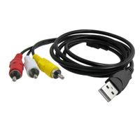 CABLING®  Adaptateur USB mâle vers 3 RCA mâle 1,5 m