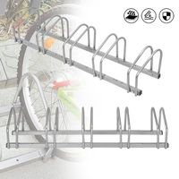 LILIIN Râtelier pour 5 vélos métal laqué support de rangement métal pneu de 35 à 60mm range-vélos support vélo VTT enfants