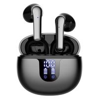 OUTUOTWQ Ecouteurs Bluetooth Sans Fil 5.2 Hi-FI Son Stéréo Réduction de Bruit ENC Étanche Contrôle Tactile pour iOS Android, Noir