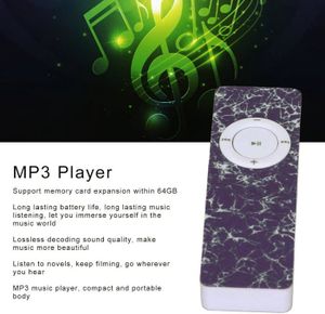 LECTEUR MP3 Lecteur MP3 Portable, Carte Mémoire de 64 Go, Qual