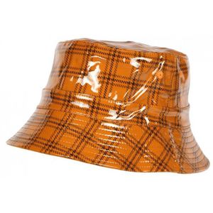 Bob (chapeau) De Pluie Noir Et Gris à Carreaux - Nyls Création - Taille Unique Unisexe - Neuf Avec étiquette