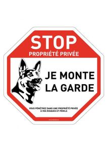 Panneau Propriété privé défense d'entrer sous peine de PV - Rigide