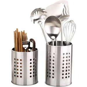 Pot à Couverts Gault&Millau Blanc - Organiseur Ustensiles Cuisine Élégant
