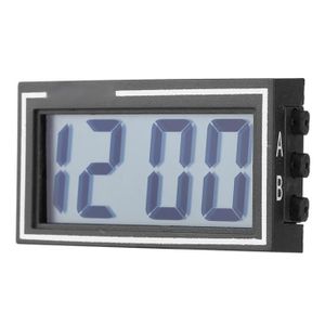 Écran LCD Mini horloge numérique intérieur voiture Auto bureau tableau bord  hor.