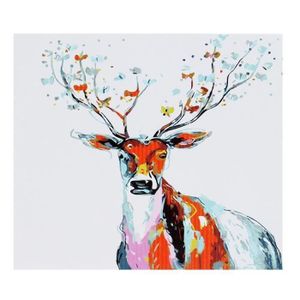 La Cabina Peinture A Huile Bricolage Peinture Au Numero Kits Numerique Peinture A Lhuile Toile De Cerf En Couleurs Jeux Et Jouets Peinture Au Numero