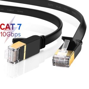 CÂBLE RÉSEAU  AuTech® 3M CAT 7 Plat Câble Ethernet Réseau RJ45 H